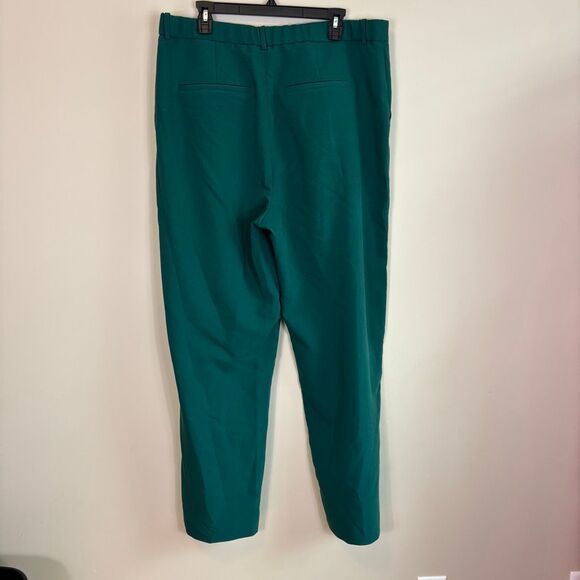Abercrombie & Fitch Green Trouser Dress Pants Size 18 Long Inseam - Picture 2 of 7